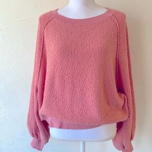Free People Find my Friend Antique Pink Sweater.